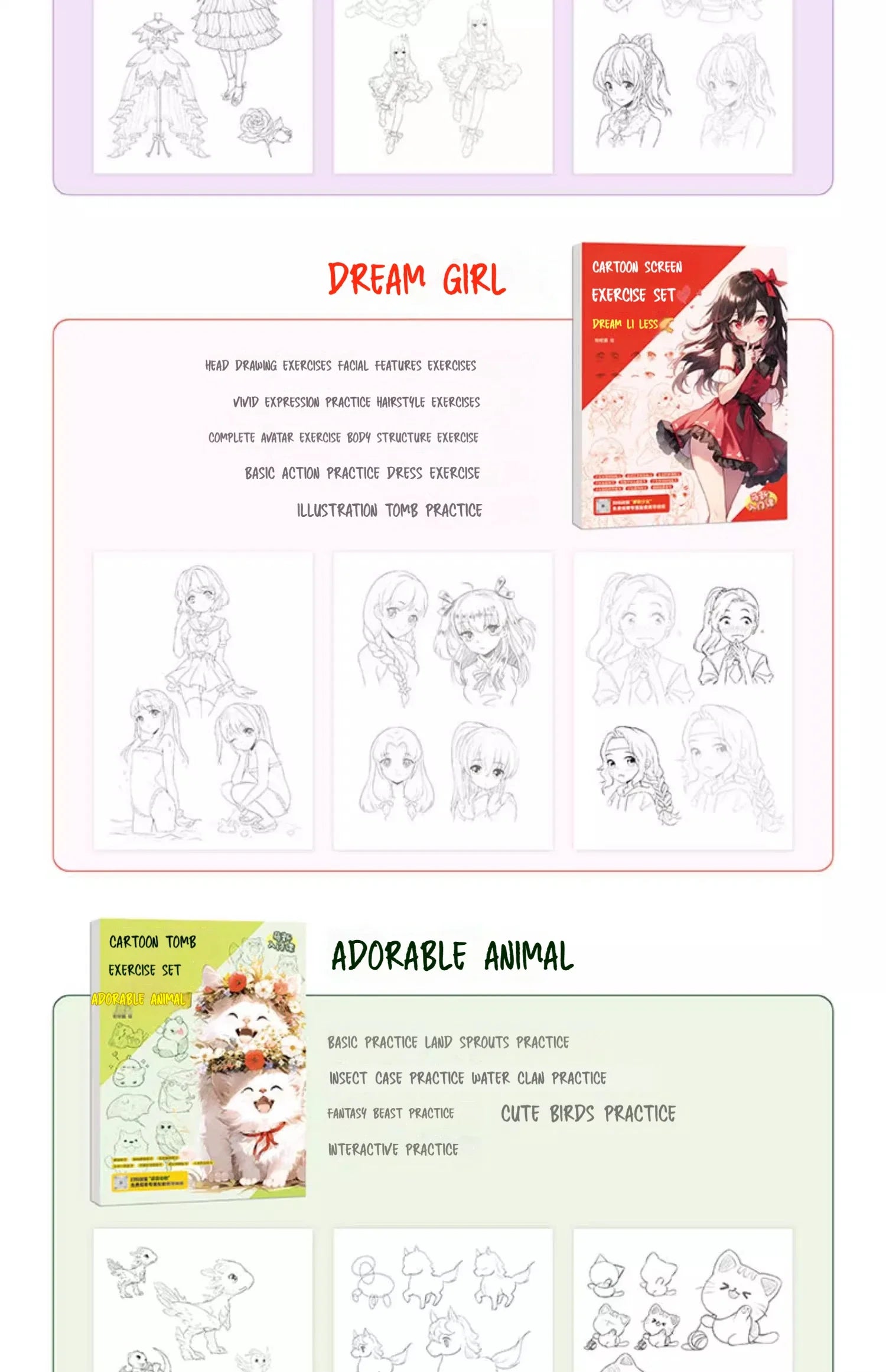 Cartoon Coloring Book Beginner Painting Technique Workbook Comic Manga Images