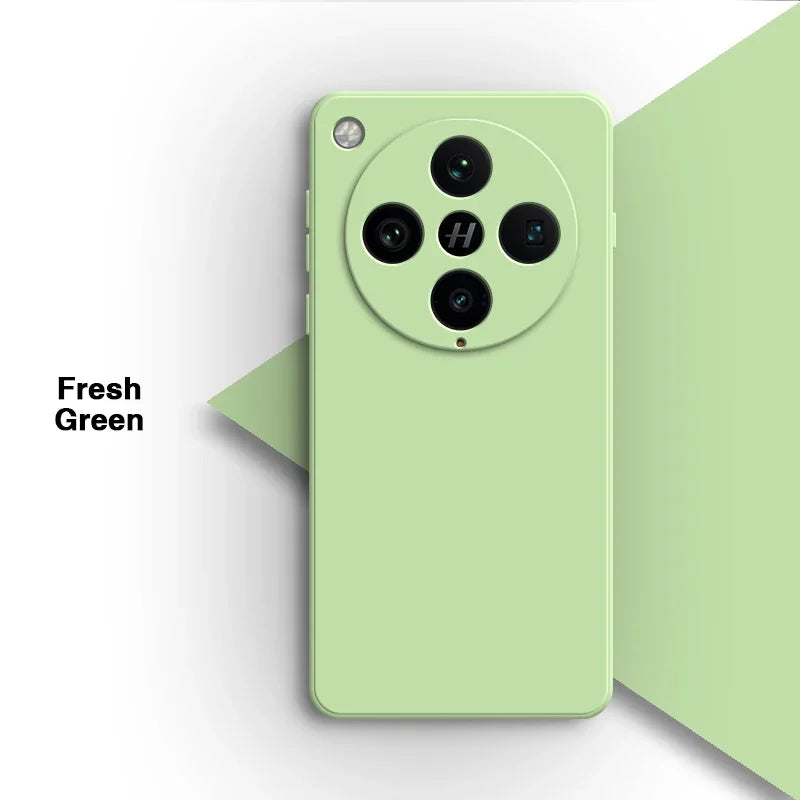 Basic telefoonhoesje voor Oppo Find X8 Pro X8Pro 5G Classic Square vloeibare siliconen