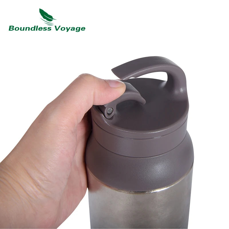 Boundless Voyage 800ml Titanium Vacuum Flask Insulated Thermos Water Bottle with