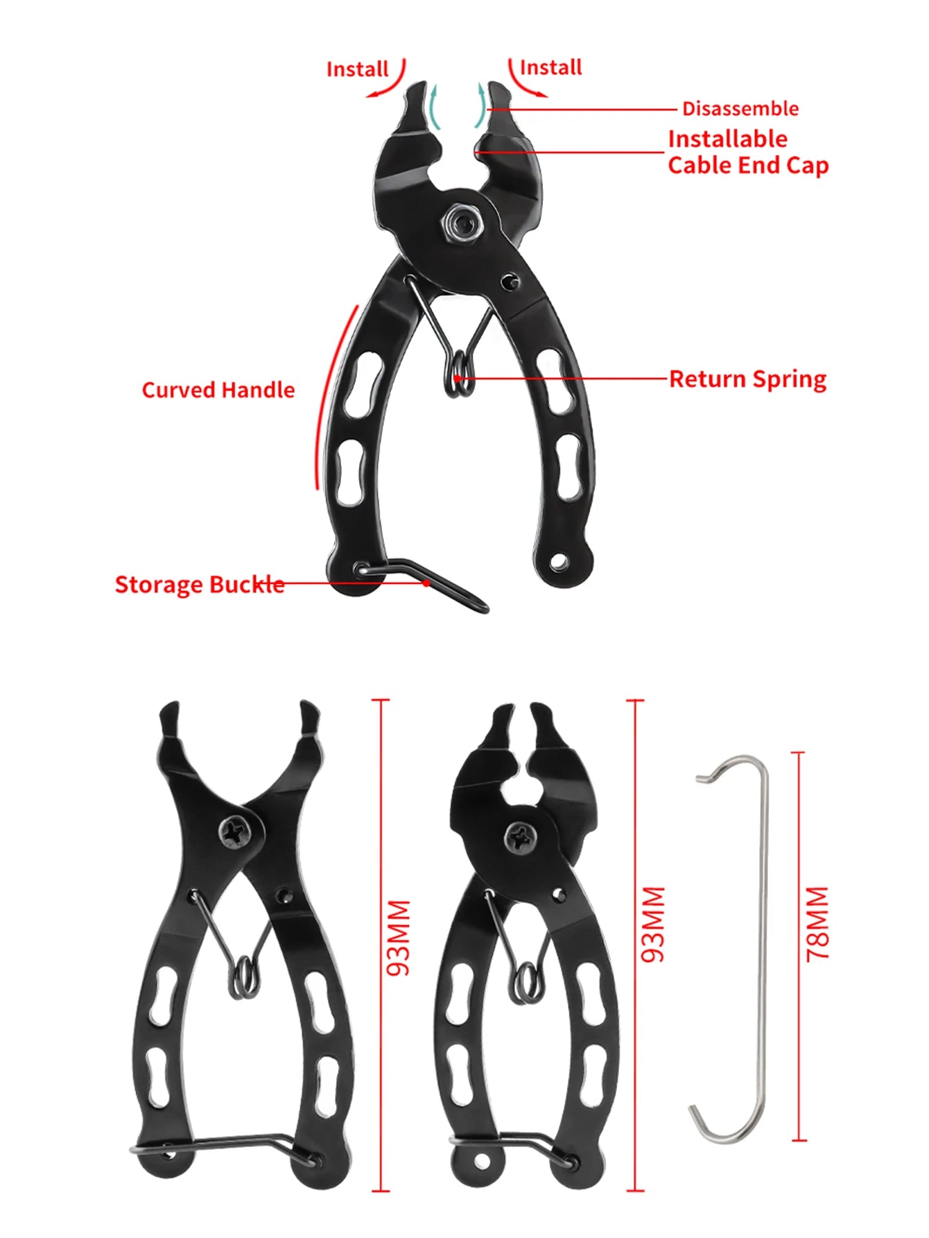 Draagbare MTB-kettingknijper Mini Bike Magic Buckle Quick Link Tool Fiets