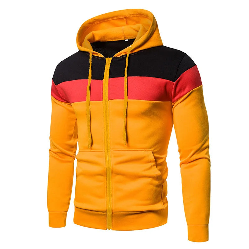 Zip Up Hoodies Autumn Hooded Sweatshirts Men s Hoodie Cardigan Solid Color