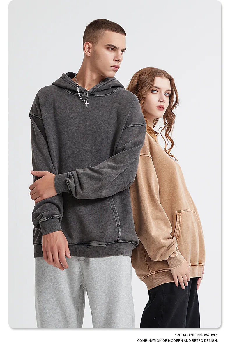 Bornladies Retro Verdikte Hoodie Mode Warme Trui 100% Katoen Dames Trend