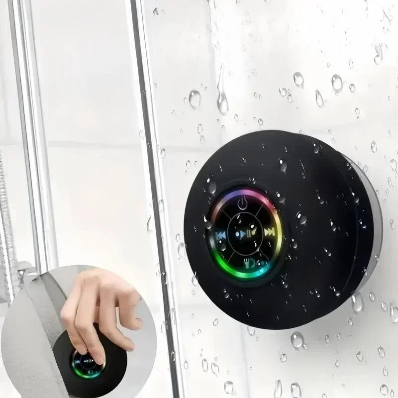 Mini draadloze Bluetooth-luidspreker met zuignap, waterdichte doucheluidspreker met LED
