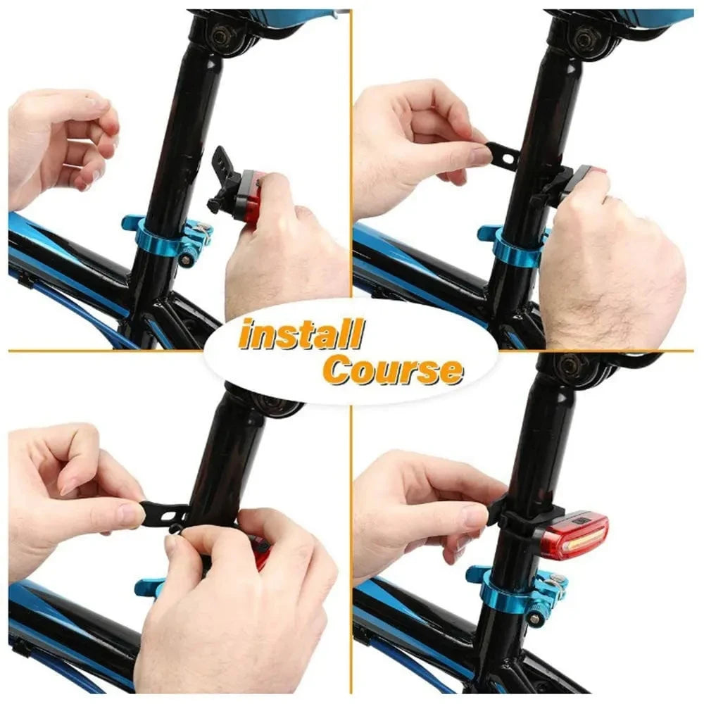 MTB Racefiets Achterlicht USB Oplaadbaar LED Fiets Achterlicht Eenvoudig te Installeren