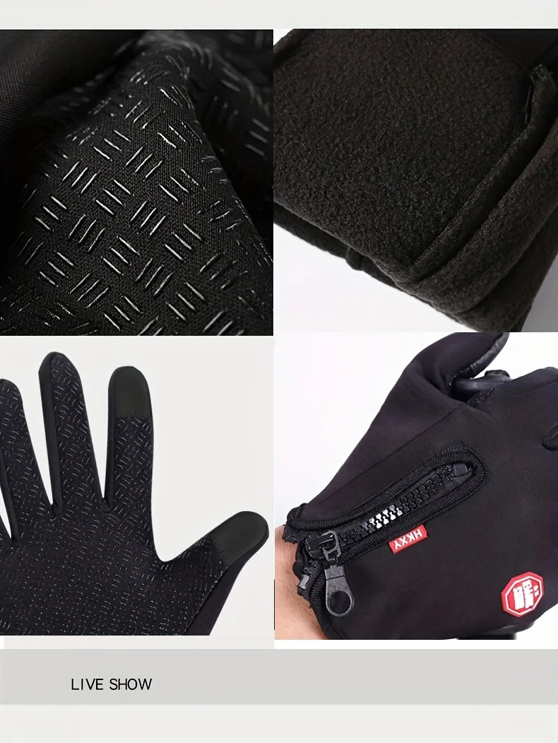 Buitenfiets handschoenen, fietsen voor warmte en antislip in herfst en winter