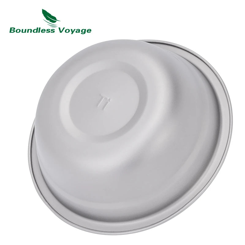 Boundless Voyage Titanium Bowl Rice Soup Salad Serving Bowl Ultralight Outdoor