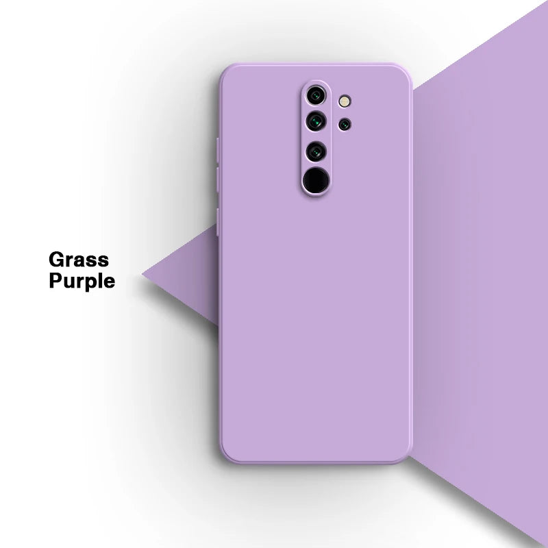 Eenvoudige telefoonhoes voor Xiaomi Redmi Note8 Note 8 Pro 8Pro Zacht snoep vierkant