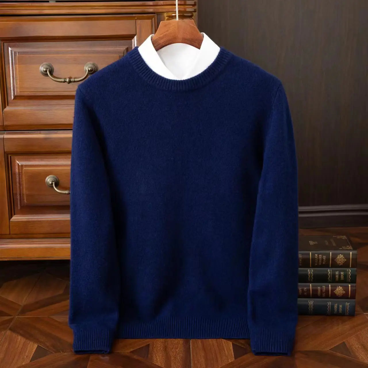 Cashmere Sweater O neck Pullovers Men s Loose Oversized M 3XL Knitted Bottom Shirt Autumn Winter