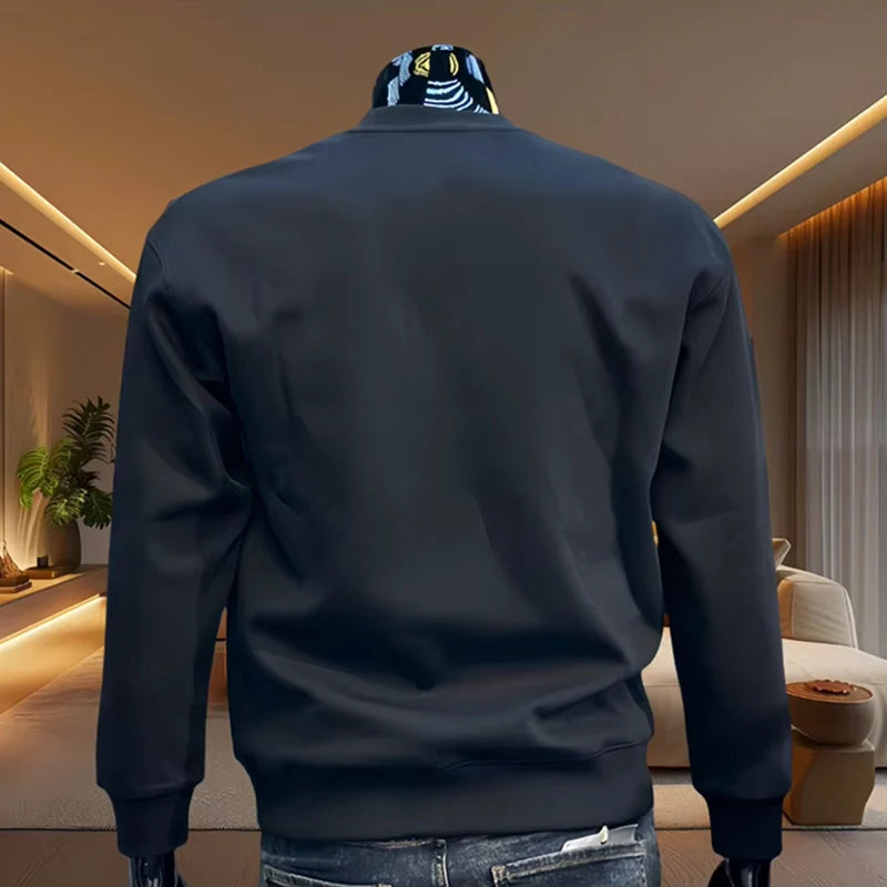 Spring Autumn Men s Hoodies Casual Sweatshirts Men Hoodies O Neck Pullover