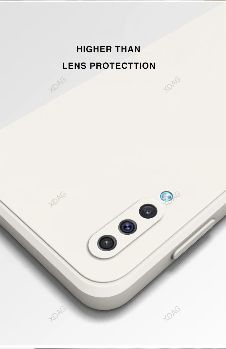 Telefoonhoesje voor Samsung Galaxy A70 A70e A70s A50 A50s Camerabeschermingsvloeistof