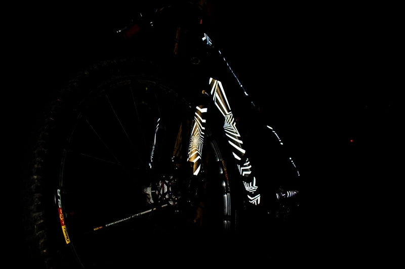 Enlee Fietsframe Reflecterende Film Fiets Krasbescherming Fietsframe