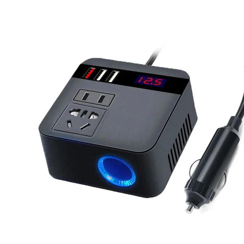 Car Inverter 150w Peak Dc12v 24V to 110v 220v LED Display Sockets Power Inverter