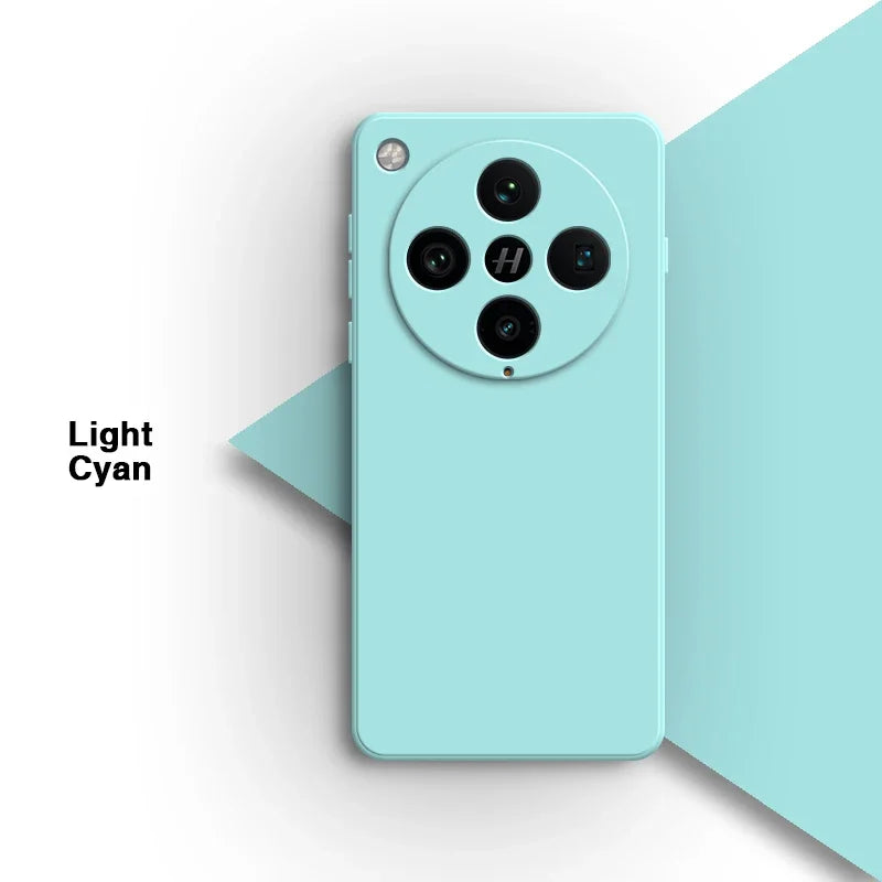 Basic telefoonhoesje voor Oppo Find X8 Pro X8Pro 5G Classic Square vloeibare siliconen