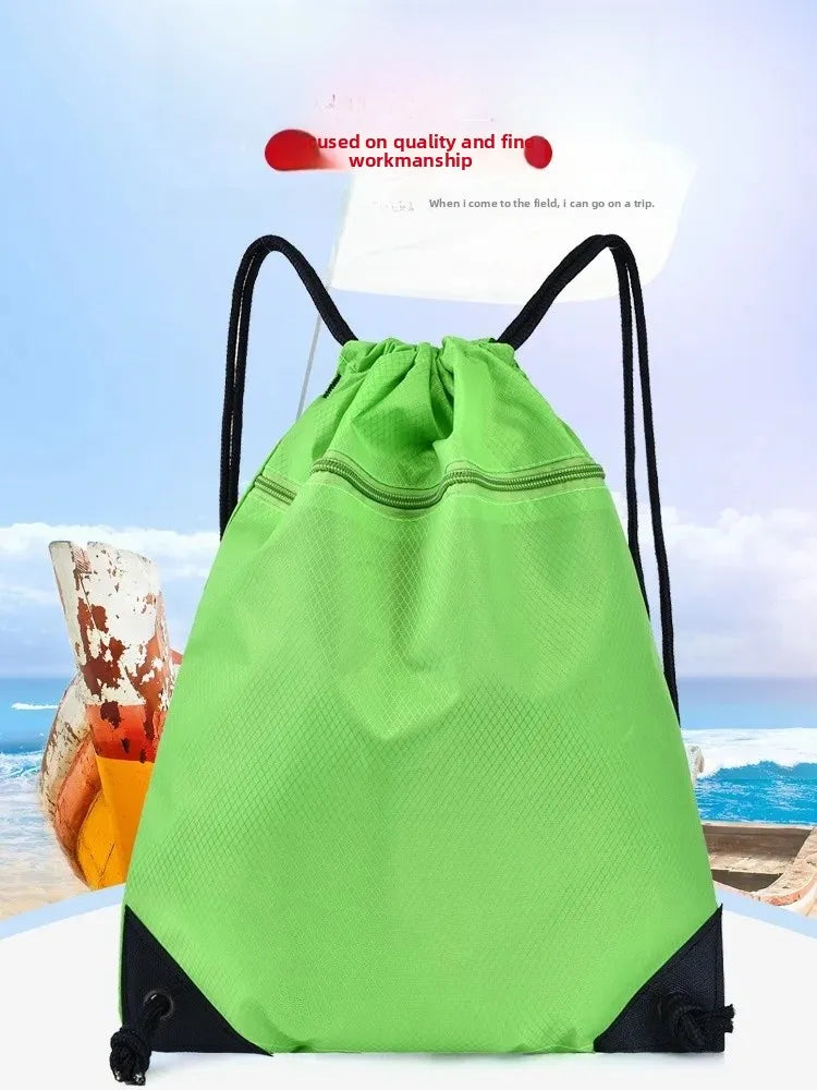 Lightweight Drawstring Sports Bag Large Capacity Basketball Bag Football Bag Outdoor Sports Portable
