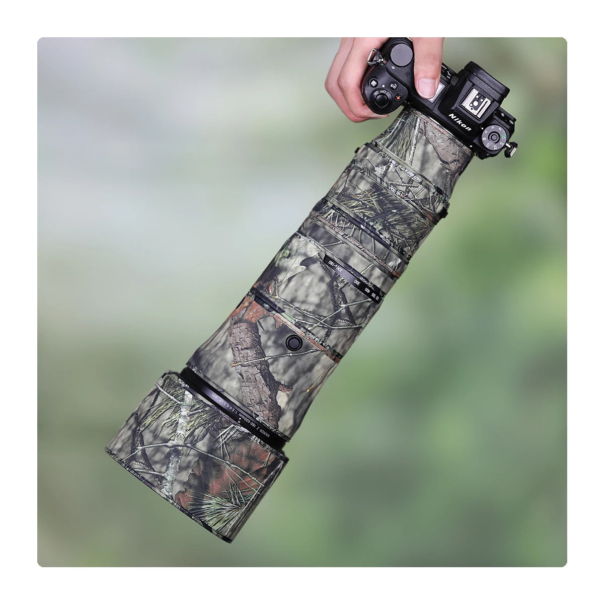 Chasing Birds camouflage lens coat for Nikon Z 180 600 mm F 5.6 6.3 VR