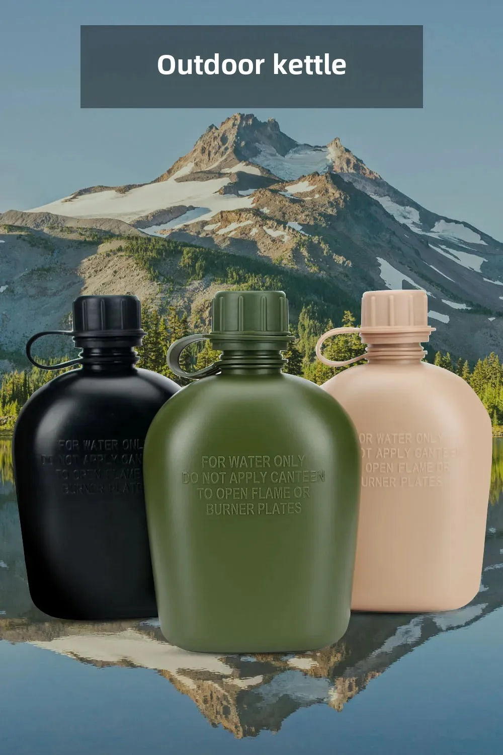 American Style Tactical Single Soldier Water Bottle High Polymer Outdoor Camping