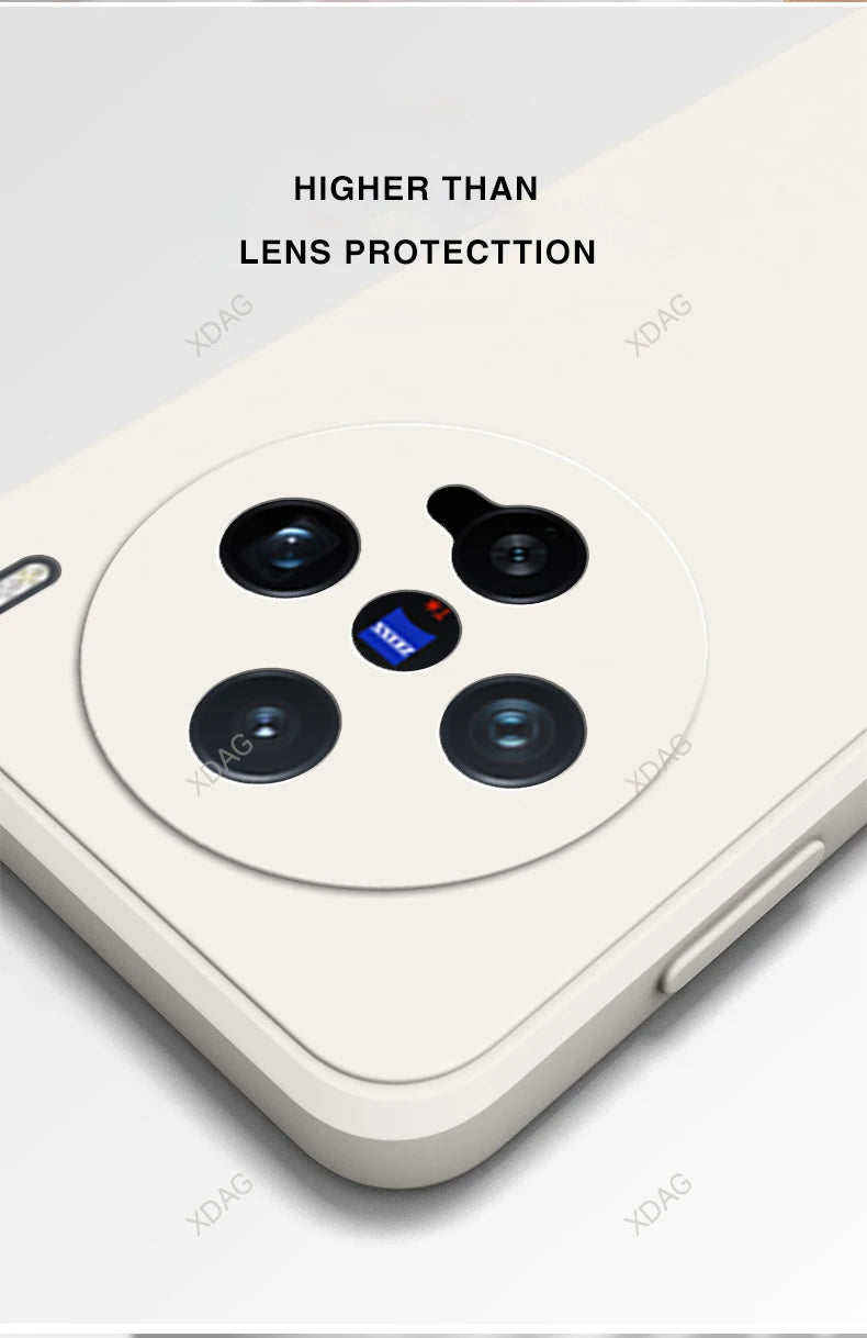 Eenvoudige telefoonhoes voor Vivo X200 Pro Mini 5G 6.31 Hoogwaardige vloeibare siliconen