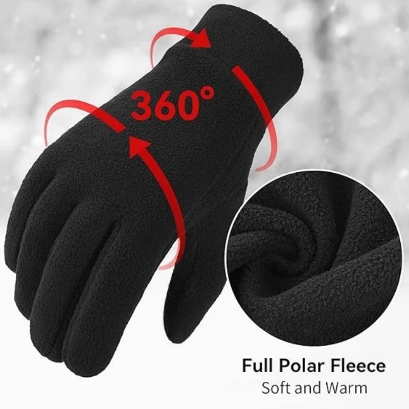 Warme winterhandschoenen van polarfleece, handschoenen voor koud weer, touchscreen voor dames en heren