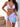 Sexy Tie Dye With Sarong Bikini Female Swimsuit Women Swimwear Three pieces