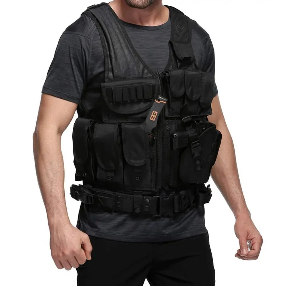 Multi Pocket Swat Army Tactical Vest Jungle Combat Body Armor Vests Security