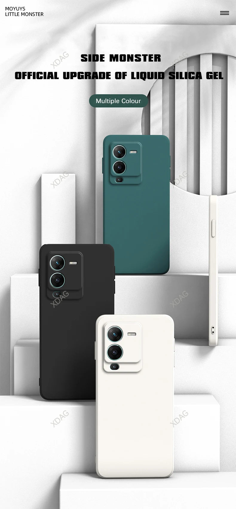 Mobiele telefoonhoesje voor Vivo V25 Pro V25Pro 5G Interne flocking Hoge kwaliteit