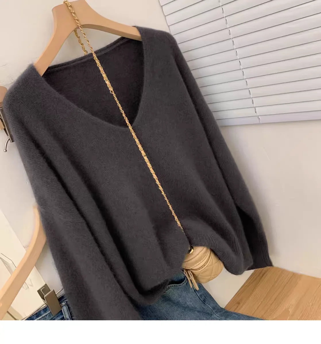 Een gevoel van klasse Yangqi Soft Waxy 100 pure kasjmier breiwerk herfst en winter V