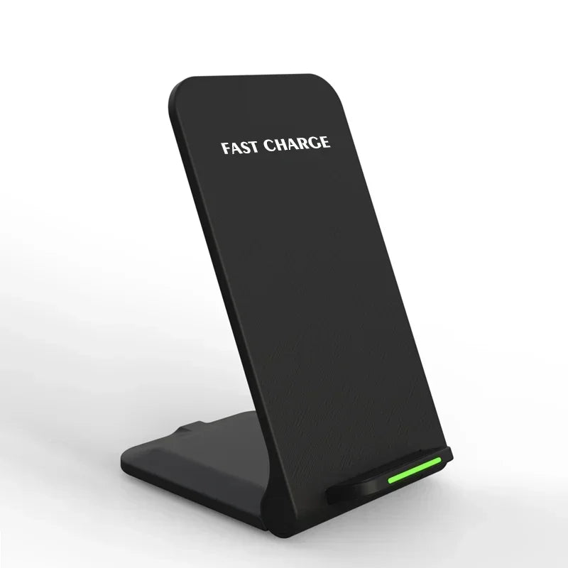 Беспроводное зарядное устройство с двумя катушками, подставка для iPhone 15 14 13 12 11 Pro Max Samsung