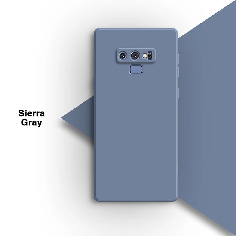 Vierkant vloeibaar siliconen hoesje voor Samsung Galaxy Note9 Note 9 telefoonhoesje Candy