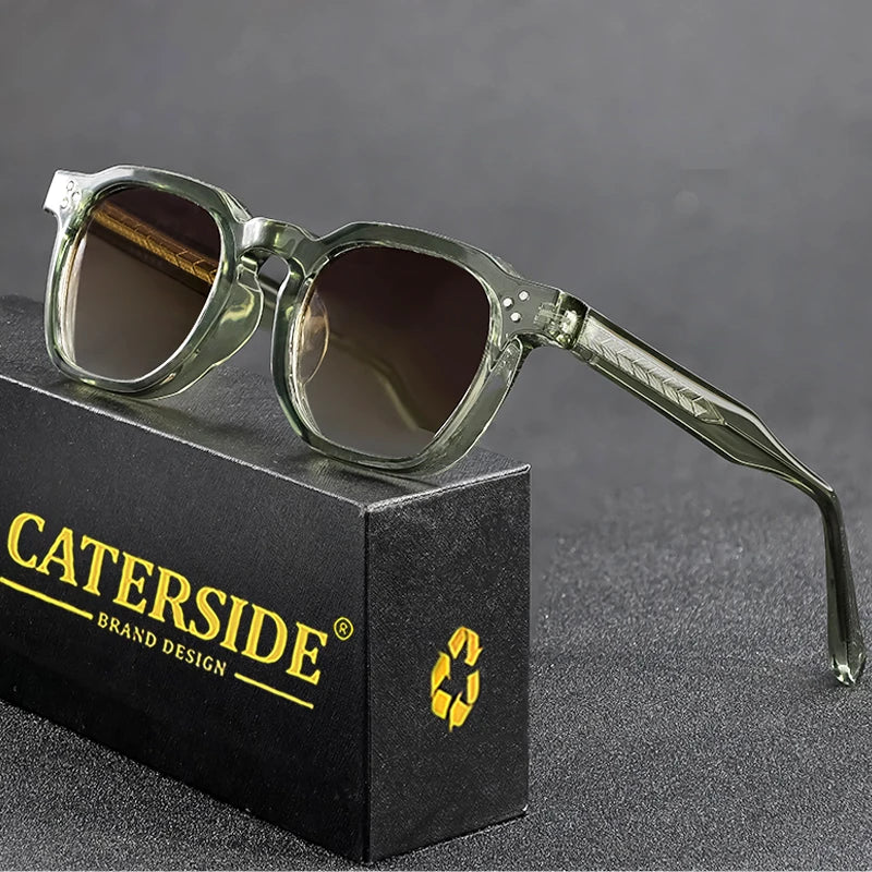 Caterside Retro Punk Men Sunglasses Square Personalized Design Glasses Women s