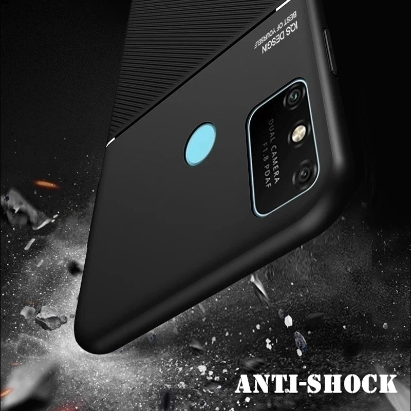 Voor Samsung A51 A71 hoesje Luxe matte magneet leren telefoonhoesje op Samsung
