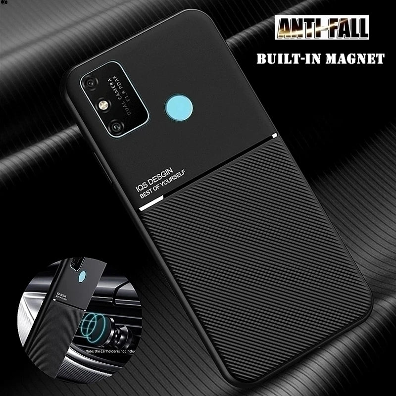 Voor Samsung A51 A71 hoesje Luxe matte magneet leren telefoonhoesje op Samsung