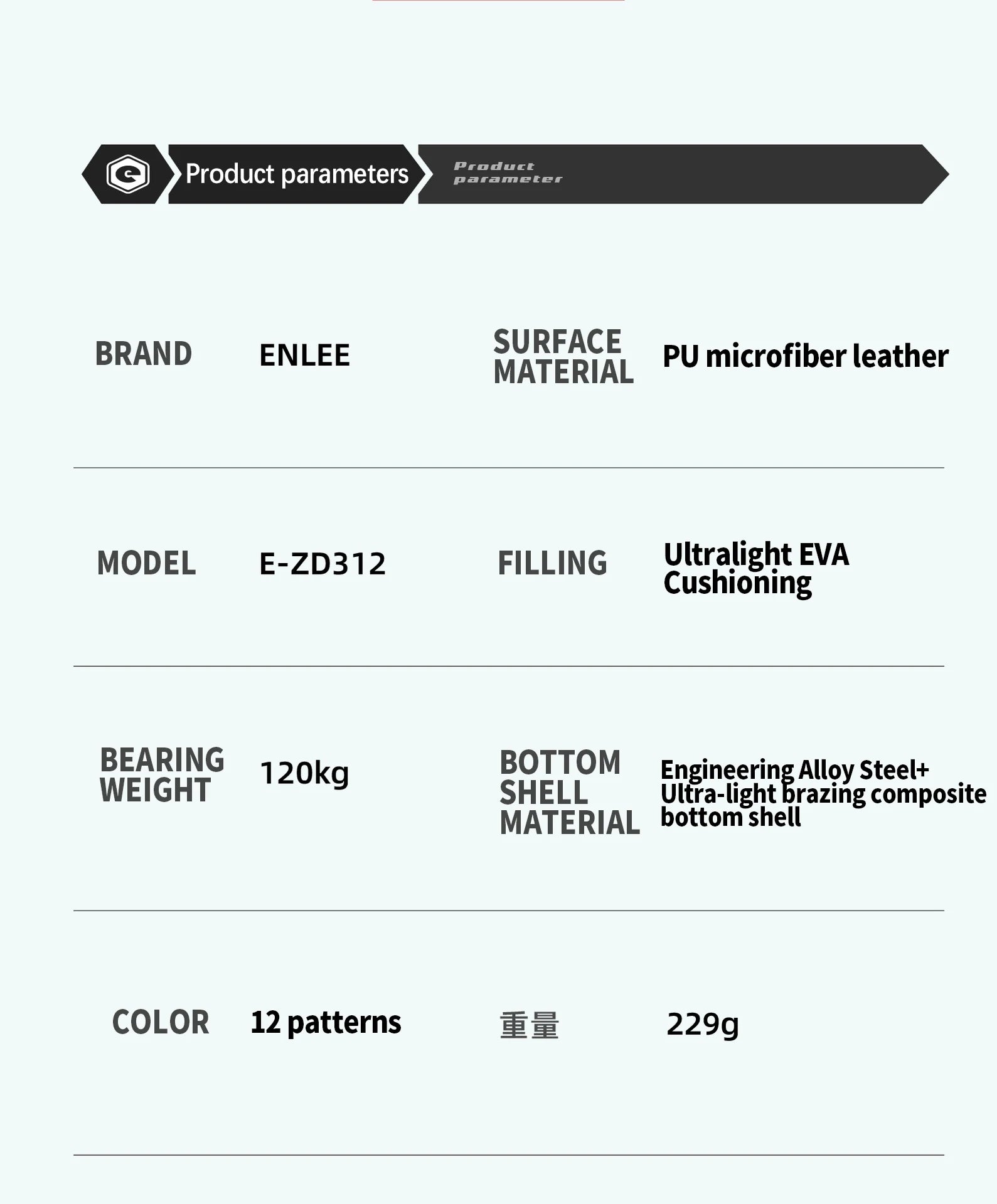 Enlee Bicycle Hollow Seat Personality Trend Korte Neus Mountainbike Racezadel