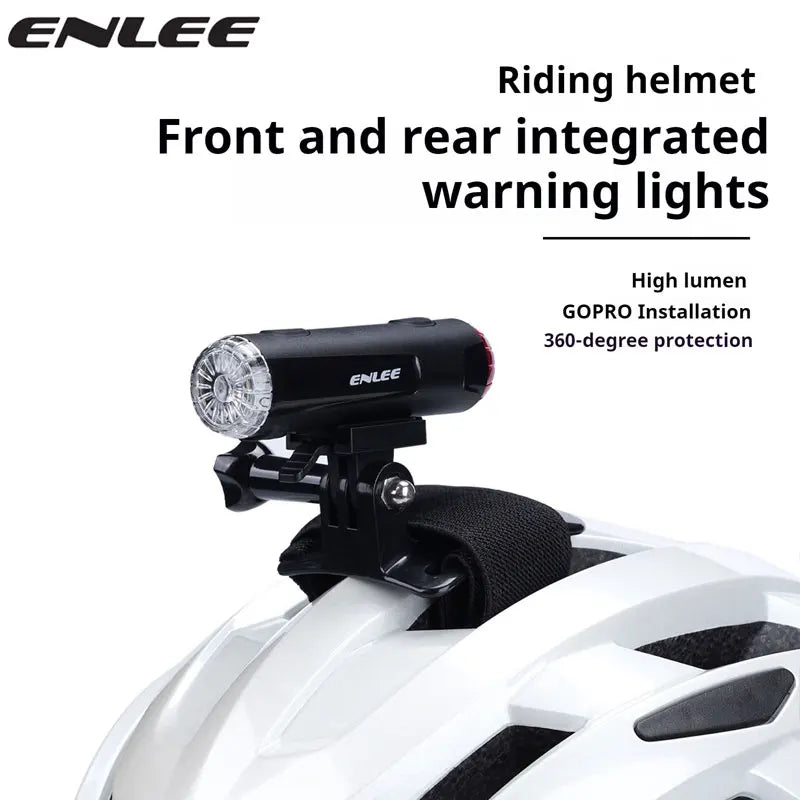 Enlee Fiets Achterlicht USB Oplaadbaar Waterdicht Fiets Veiligheidswaarschuwingslicht