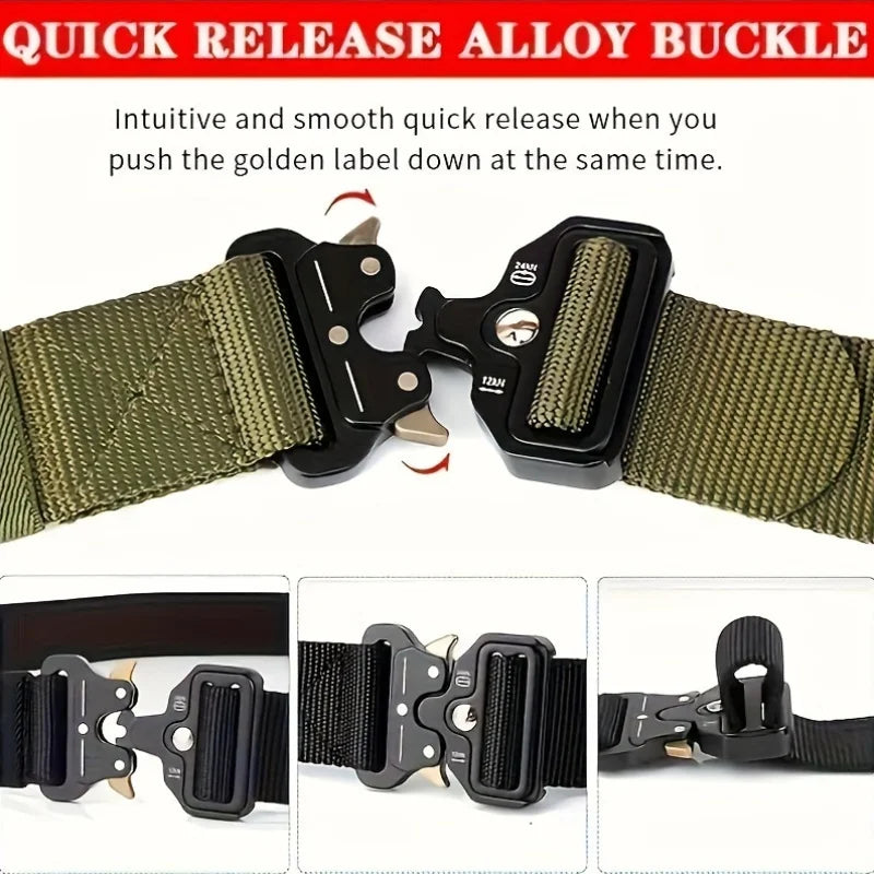Men s Belt Outdoor Hunting Tactical Mens Belt Multifunctional Combat Survival