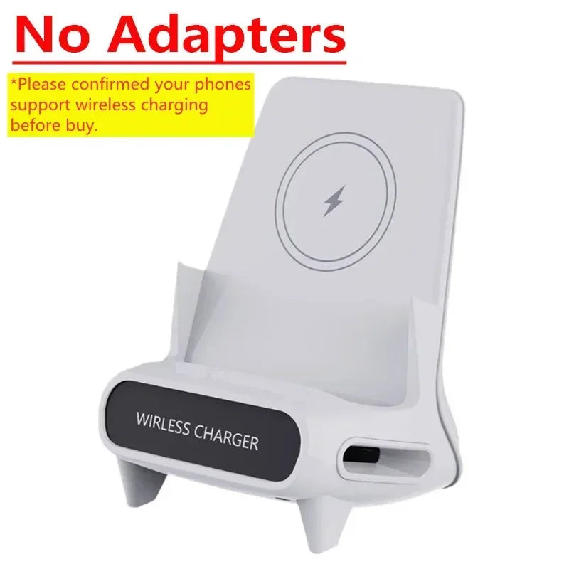 Draadloze oplader, standaard, desktop, mobiele telefoonhouder, 15W, snel opladen