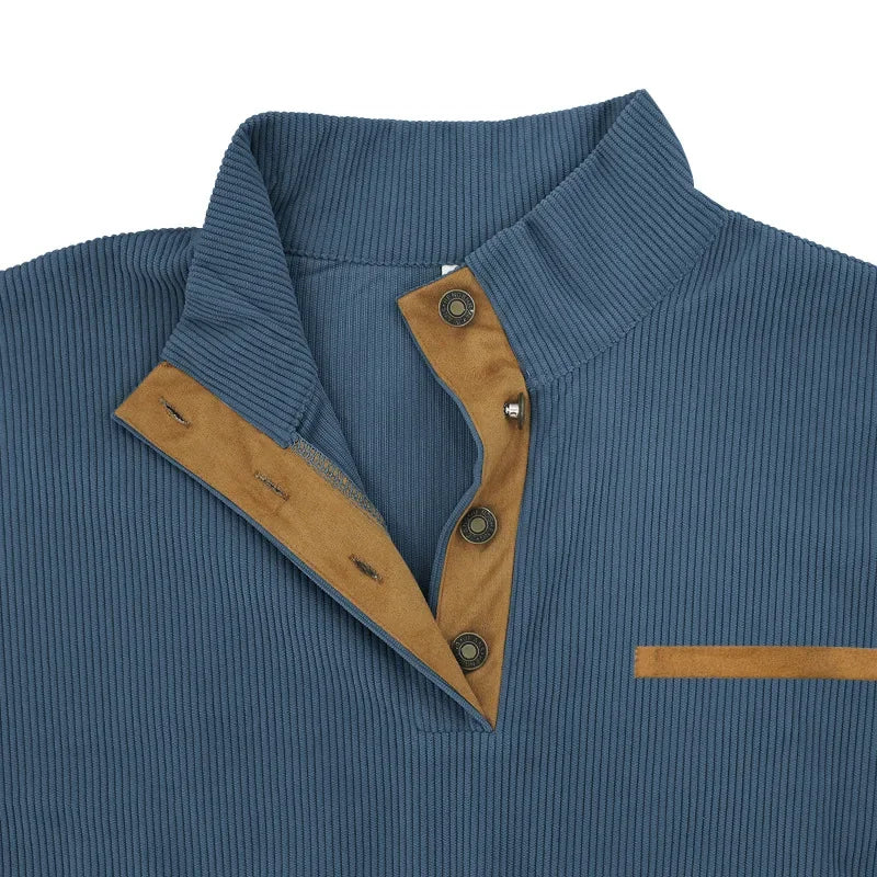 Casual Outdoor Men s Jacket Spring Autumn Corduroy Long Sleeve Stand Collar Sweatshirt Comfortable