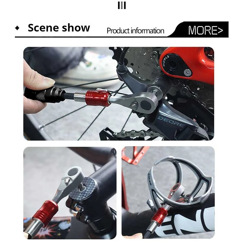Enlee Fiets Momentsleutel Inbussleutel Gereedschap Dopsleutelset Fiets