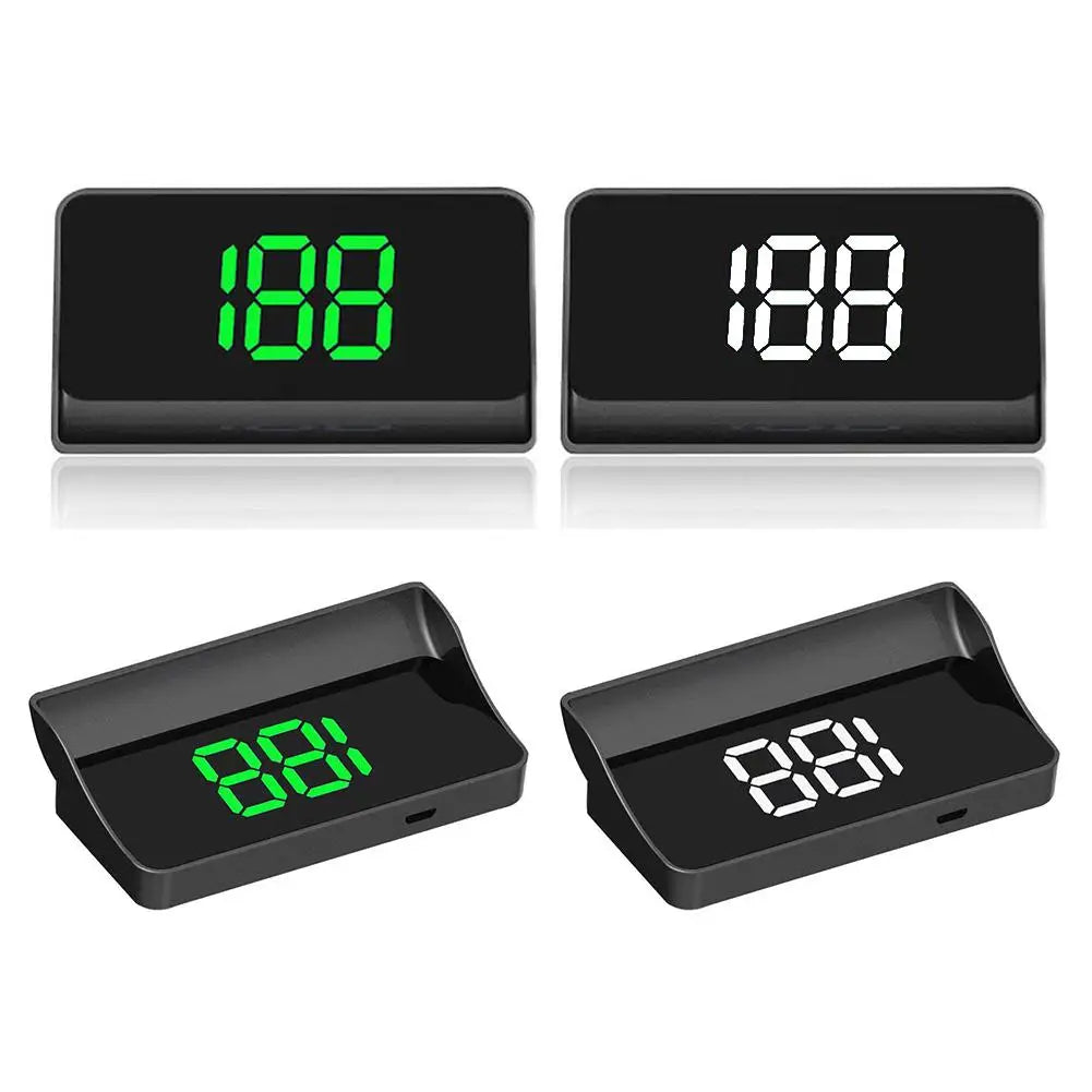 Auto Head-Up HD Display GPS Snelheidsmeter Snelheid KMH Digitale HUD Voorruit