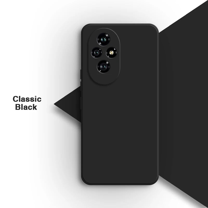 Eenvoudige telefoonhoes voor Honor 200 Pro 200Pro 5G, eenvoudig schokbestendig, vierkant, vloeistofbestendig