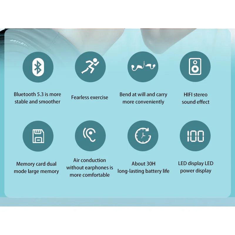 G3 Bone Conduction-hoofdtelefoon Air Conduction Bluetooth-hoofdtelefoon Draadloos