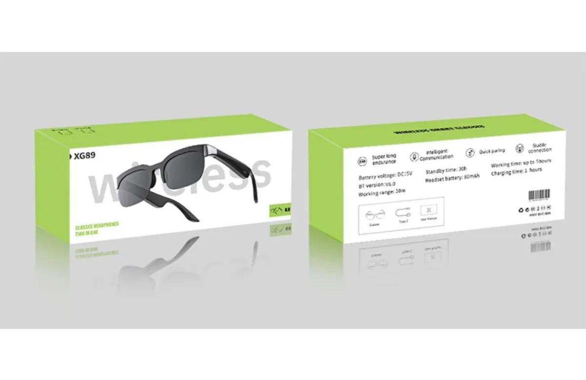 Xg89 Smart Audio Bril Taalvertaler Tweerichtingsruisonderdrukking Lang