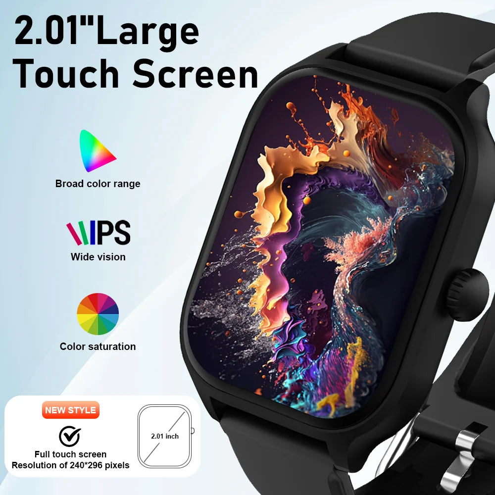 Laxasfit H9 Smart Watch Bellen Oproepen Beantwoorden Oefeningen Tracken Hartslag