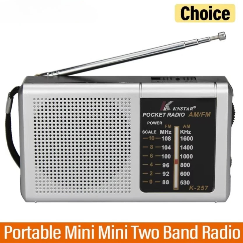 Portable Multi Functional Low Power Radio AM FM Mini Two Band Walkman Battery