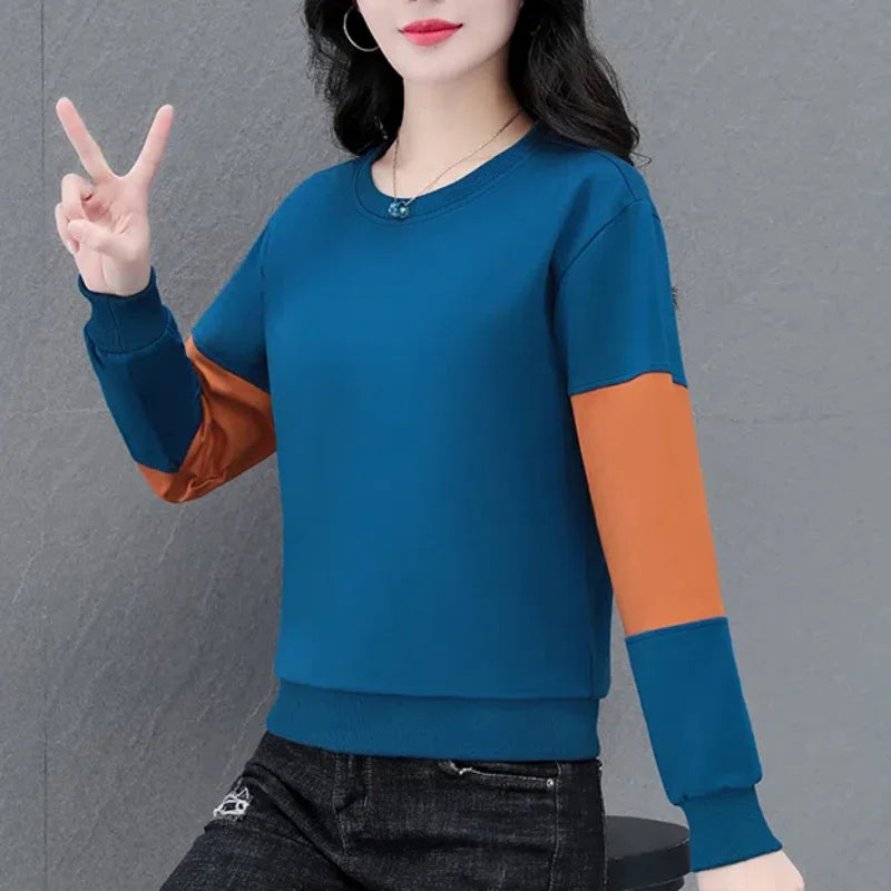 Lantaarn Lange Mouw Casual Pullover Hoodies Dameskleding Lente Herfst