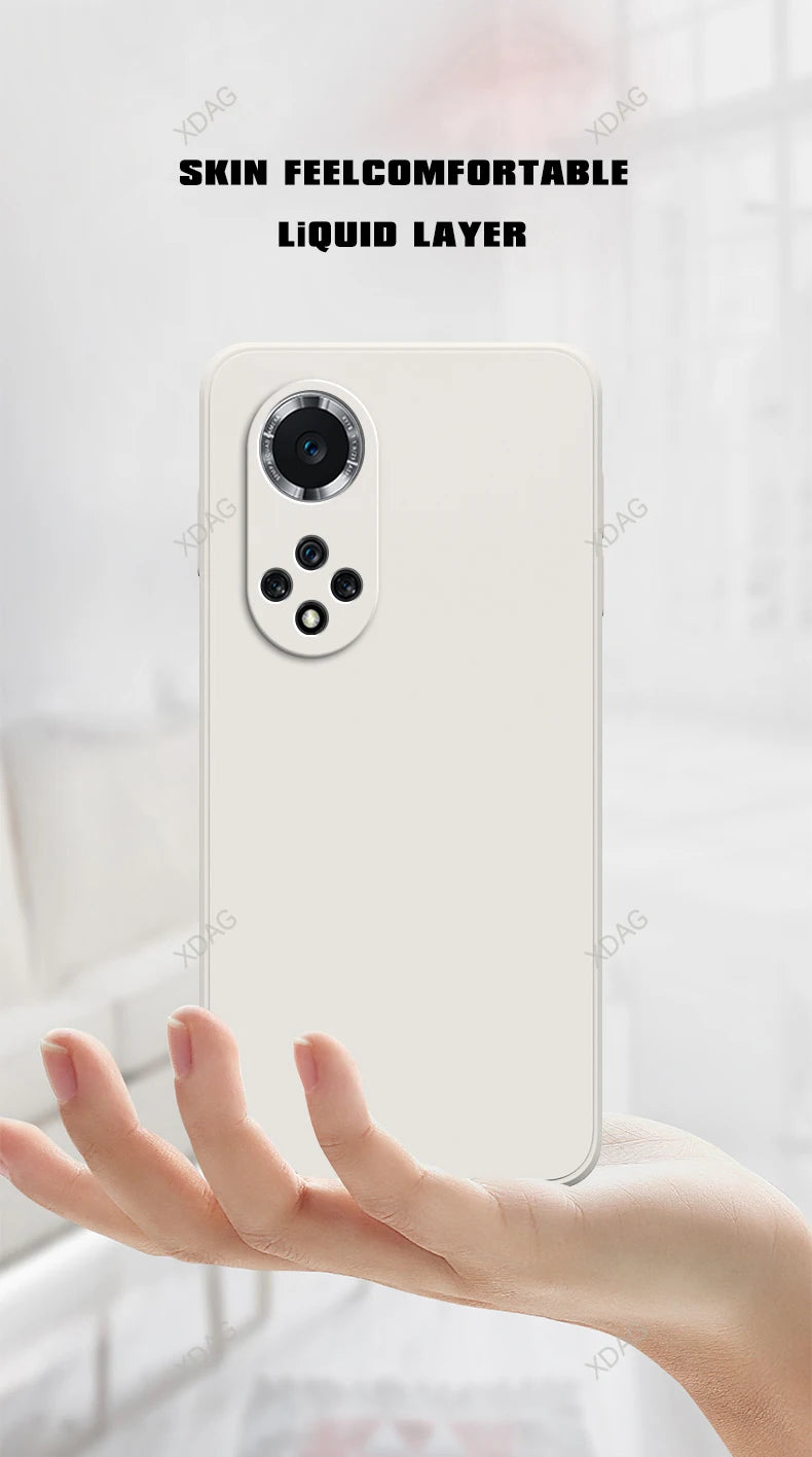 Eenvoudige telefoonhoes voor Huawei Nova9 Nova 9 Pro SE 9Pro 9SE 5G Hoge kwaliteit vierkant