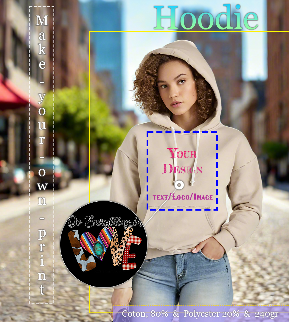 Hood with a hood with its print