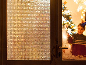 Пленка для окон, витражная пленка, мозаичная, статическая, декоративная