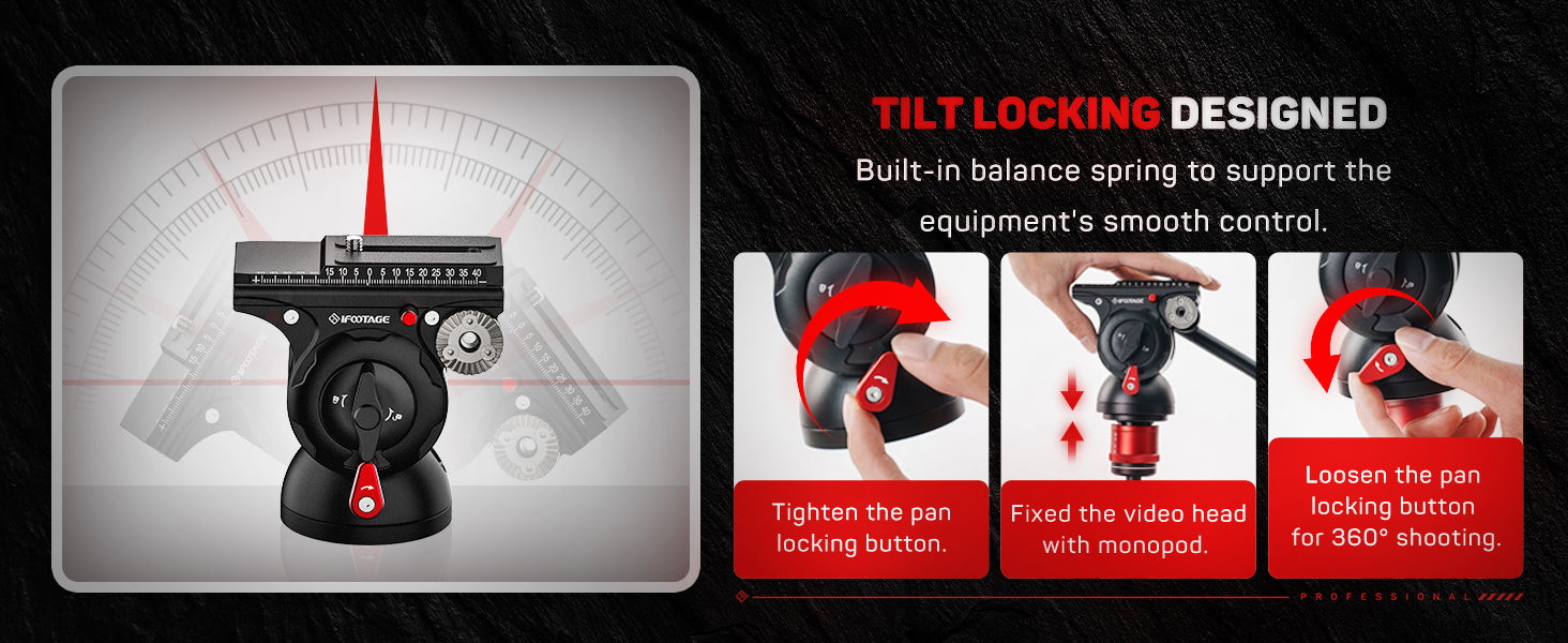 Ifootage Gazelle Tc6s 65 Carbon Fiber Video Tripod, Professional Camera Tripods 3 Sections with