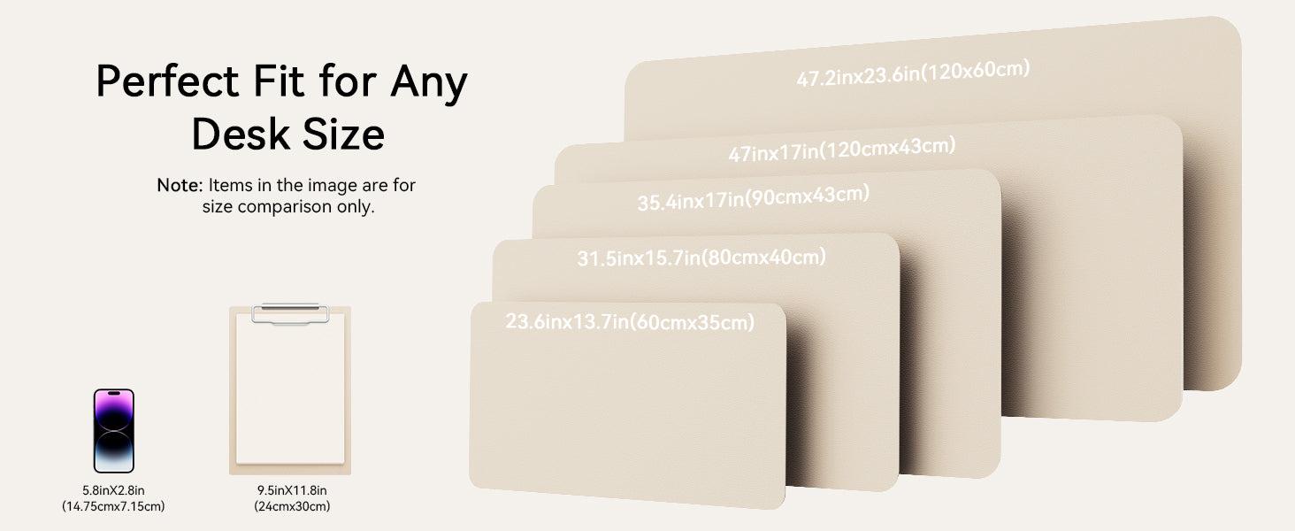 Leren bureau-onderlegger, computermat voor bureau, grote muismat en toetsenbordmat, bureaubeschermer voor kantoor