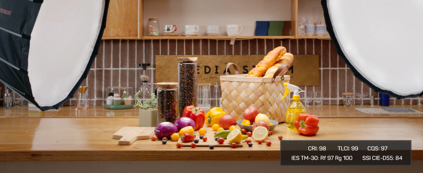 Ifootage COB Video Light SL1 60dn CRI 98 Tlci 99 12200 LM 70W COB Light with 5600k Daylight Mini